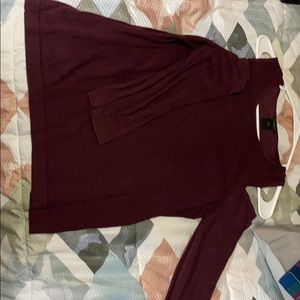 Three quarter sleeve sweater